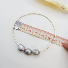 Load image into Gallery viewer, READY TO SHIP Freshwater Pearl Bangle - 14k Gold Fill FJD$ - Adorn Pacific - All Products
