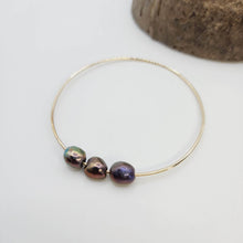Load image into Gallery viewer, READY TO SHIP Freshwater Pearl Bangle - 14k Gold Fill FJD$ - Adorn Pacific - All Products

