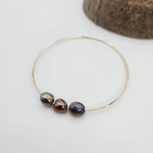 READY TO SHIP Freshwater Pearl Bangle - 14k Gold Fill FJD$ - Adorn Pacific - All Products