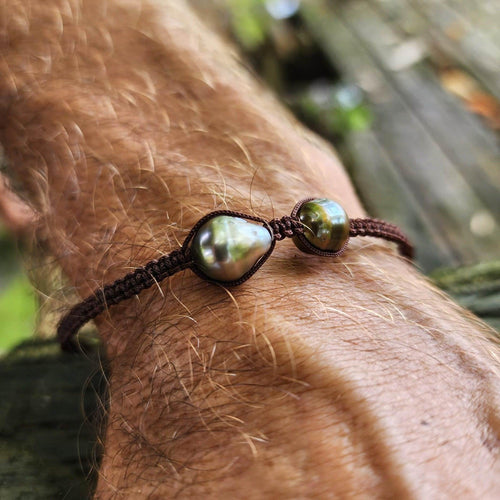 READY TO SHIP Unisex Civa Fiji Twin Pearl Bracelet - FJD$ - Adorn Pacific - All Products