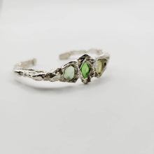 Load image into Gallery viewer, READY TO SHIP Free Flow Seaglass Bangle - 925 Sterling Silver FJD$ - Adorn Pacific - All Products
