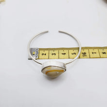 Load image into Gallery viewer, READY TO SHIP Bezel Set Shell Bangle Cuff - 925 Sterling Silver FJD$ - Adorn Pacific - All Products
