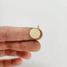 Load image into Gallery viewer, CUSTOM ENGRAVED Disc Charms -  14k Gold Fill FJD$ - Adorn Pacific - Charms &amp; Pendants
