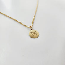 Load image into Gallery viewer, CUSTOM ENGRAVABLE Butterfly Charm Necklace  - 14k Gold Fill FJD$ - Adorn Pacific - Necklaces
