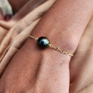 READY TO SHIP Graded Saltwater Pearl #2025 Bracelet in 14k Gold Fill with Grade Certificate - FJD$ - Adorn Pacific - All Products
