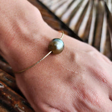 Load image into Gallery viewer, READY TO SHIP Civa Fiji Saltwater Pearl Bangle - 14k Gold Fill FJD$ - Adorn Pacific - All Products
