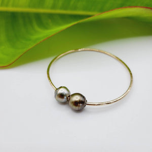 READY TO SHIP Civa Fiji Saltwater Pearl Bangle - 14k Gold Fill FJD$ - Adorn Pacific - All Products