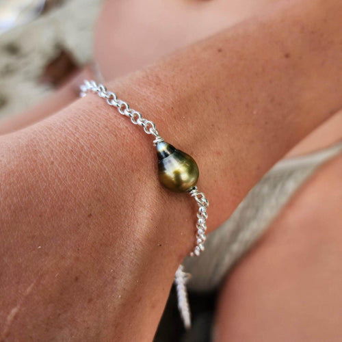 READY TO SHIP Civa Fiji Saltwater Pearl Bracelet - 925 Sterling Silver FJD$ - Adorn Pacific - All Products