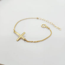 Load image into Gallery viewer, CUSTOM ENGRAVED - Cross Bracelet - 14k Gold Fill FJD$ - Adorn Pacific - Bracelets
