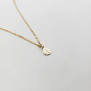CUSTOM ENGRAVABLE Cross Charm Necklace  - 14k Gold Fill FJD$ - Adorn Pacific - Necklaces