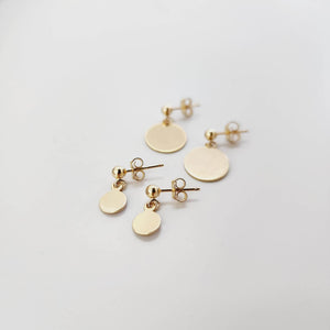 CUSTOM ENGRAVABLE Stud Earrings -  14k Gold Fill FJD$ - Adorn Pacific - Earrings