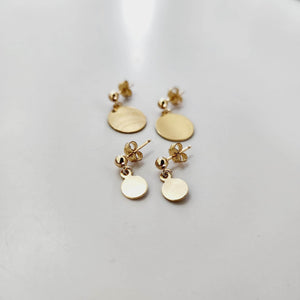 CUSTOM ENGRAVABLE Stud Earrings -  14k Gold Fill FJD$ - Adorn Pacific - Earrings