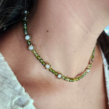 Load image into Gallery viewer, CONTACT US TO RECREATE THIS SOLD OUT STYLE Daisy Choker Necklace - Glass Beads &amp; 14k Gold Fill FJD$
