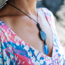 Load image into Gallery viewer, READY TO SHIP Adorn Pacific x Hot Glass Wax Cord Double Glass Necklace - FJD$ - Adorn Pacific - Necklaces
