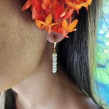 Load image into Gallery viewer, READY TO SHIP Freshwater Pearl Huggie Drop Earrings - 14k Gold Fill FJD$ - Adorn Pacific - 
