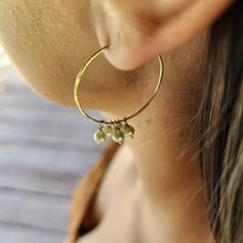 Load image into Gallery viewer, READY TO SHIP Hoop Earrings with Freshwater Pearls - 14k Gold Fill FJD$ - Adorn Pacific - Earrings
