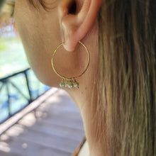 Load image into Gallery viewer, READY TO SHIP Hoop Earrings with Freshwater Pearls - 14k Gold Fill FJD$ - Adorn Pacific - Earrings
