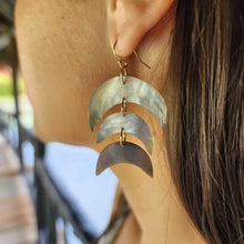 Load image into Gallery viewer, READY TO SHIP Mother of Pearl Fishtail Earrings - 14k Gold Fill FJD$ - Adorn Pacific - Earrings
