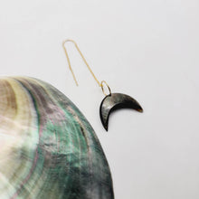 Load image into Gallery viewer, READY TO SHIP Mother Of Pearl Moon Threader Single Earring - 14k Gold Fill FJD$
