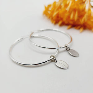 READY TO SHIP Hoop Earrings with Fiji Charms - 925 Sterling Silver FJD$ - Adorn Pacific - Earrings