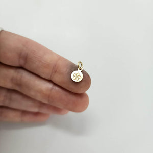 CUSTOM ENGRAVABLE Frangipani Charm Necklace  - 14k Gold Fill FJD$ - Adorn Pacific - Necklaces