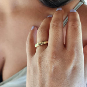 READY TO SHIP - Unisex Free Flow Ring - 9k Solid Gold FJD$ - Adorn Pacific - Rings