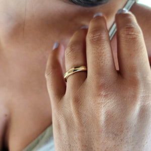READY TO SHIP - Unisex Free Flow Ring - 9k Solid Gold FJD$ - Adorn Pacific - Rings