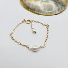 Load image into Gallery viewer, READY TO SHIP Freshwater Pearl Bracelet - 14k Gold Fill FJD$ - Adorn Pacific - All Products

