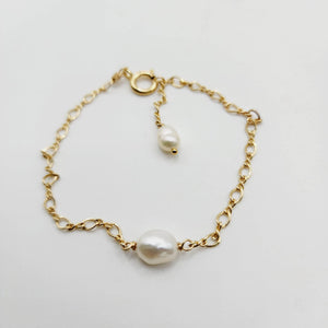 READY TO SHIP Freshwater Pearl Bracelet - 14k Gold Fill FJD$ - Adorn Pacific - All Products