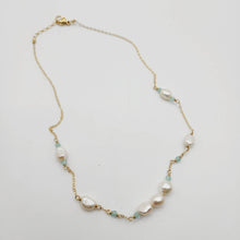 Load image into Gallery viewer, CONTACT US TO RECREATE THIS SOLD OUT STYLE Freshwater Pearl &amp; Faceted Glass Beads Necklace in 14k Gold Fill - FJD$
