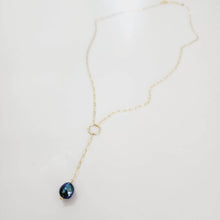 Load image into Gallery viewer, READY TO SHIP Freshwater Pearl Lariat Y-Necklace - 14k Gold Fill FJD$ - Adorn Pacific - Necklaces
