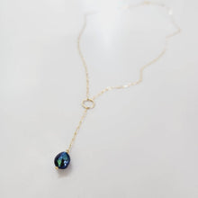 Load image into Gallery viewer, READY TO SHIP Freshwater Pearl Lariat Y-Necklace - 14k Gold Fill FJD$ - Adorn Pacific - Necklaces
