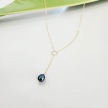 Load image into Gallery viewer, READY TO SHIP Freshwater Pearl Lariat Y-Necklace - 14k Gold Fill FJD$ - Adorn Pacific - Necklaces
