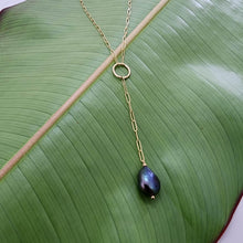 Load image into Gallery viewer, READY TO SHIP Freshwater Pearl Lariat Y-Necklace - 14k Gold Fill FJD$ - Adorn Pacific - Necklaces
