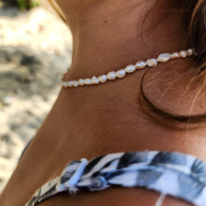READY TO SHIP Freshwater Pearl Strand Necklace - 925 Sterling Silver FJD$ - Adorn Pacific - Necklaces