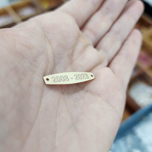 CUSTOM ENGRAVED - Name Bracelet - 14k Gold Fill FJD$