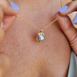 READY TO SHIP Civa Fiji Keshi Pearl Solid Gold Pendant - Solid 9k Gold FJD$ - Adorn Pacific - All Products