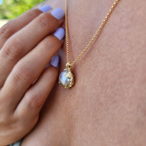 READY TO SHIP Civa Fiji Keshi Pearl Solid Gold Pendant - Solid 9k Gold FJD$ - Adorn Pacific - All Products