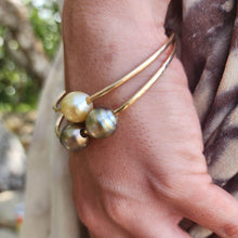 Load image into Gallery viewer, READY TO SHIP Civa Fiji Saltwater Pearl Bangle - 14k Gold Fill FJD$ - Adorn Pacific - All Products
