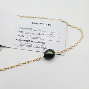 READY TO SHIP Civa Fiji Pearl Gold Necklace with Grade Certificate #2118 -FJD$ - Adorn Pacific - All Products
