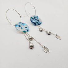 Load image into Gallery viewer, READY TO SHIP Adorn Pacific x Hot Glass Drop Earrings with Freshwater Pearls in 925 Sterling Silver - FJD$ - Adorn Pacific - Earrings
