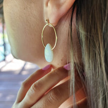 Load image into Gallery viewer, READY TO SHIP Mother of Pearl Shell Stud Earrings - 14k Gold Fill FJD$
