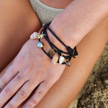 Load image into Gallery viewer, READY TO SHIP Fiji Pearl &amp; Seahorse Charm Faux Suede Leather Multi-way Bracelet / Necklace - FJD$ - Adorn Pacific - All Products
