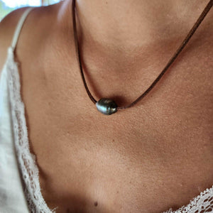 READY TO SHIP Fiji Saltwater Faux Suede Leather Necklace - FJD$ - Adorn Pacific - All Products