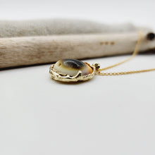 Load image into Gallery viewer, READY TO SHIP Cast Cats eye Shell Necklace - Solid 9k Gold FJD$
