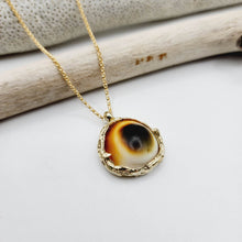 Load image into Gallery viewer, READY TO SHIP Cast Cats eye Shell Necklace - Solid 9k Gold FJD$
