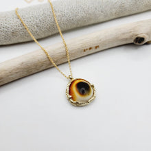 Load image into Gallery viewer, READY TO SHIP Cast Cats eye Shell Necklace - Solid 9k Gold FJD$
