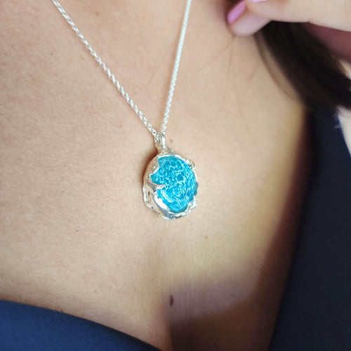 READY TO SHIP Adorn Pacific x Hot Glass Free Flow Necklace - 925 Sterling Silver l FJD$ - Adorn Pacific - Necklaces