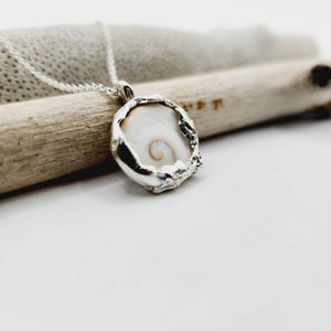 READY TO SHIP Free Flow Shell Necklace - 925 Sterling Silver l FJD$