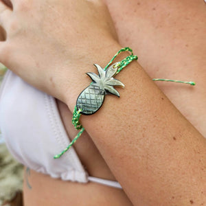 READY TO SHIP Mother of Pearl Pineapple Woven Bracelet - FJD$ - Adorn Pacific - All Products